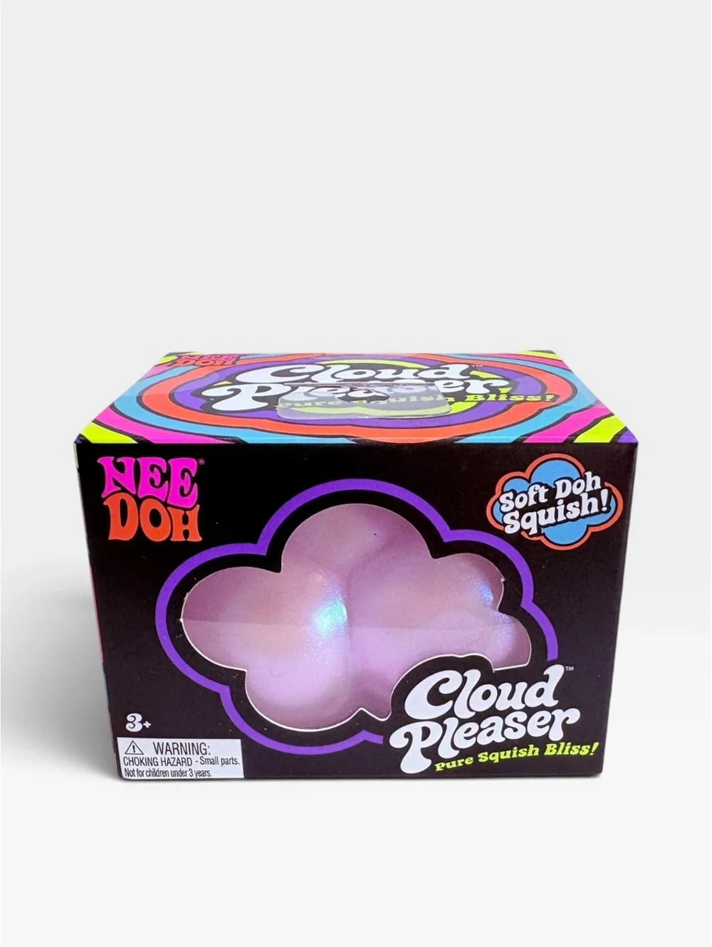NeeDoh Cloud Pleaser Squishy Fidget Toy Shimmer Pink Purple Schylling Sealed
